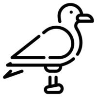 Gaviota icono ilustración para web, aplicación, infografía, etc vector