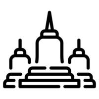 templo icono ilustración para web, aplicación, infografía, etc vector