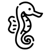 Seahorse icon illustration for web, app, infographic, etc vector