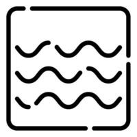 Wave icon illustration for web, app, infographic, etc vector