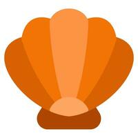Seashell icon illustration for web, app, infographic, etc vector