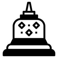 borobudur icono ilustración para web, aplicación, infografía, etc vector