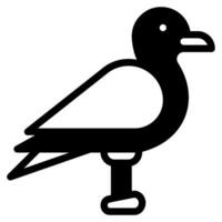 Gaviota icono ilustración para web, aplicación, infografía, etc vector