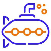 Submarine icon illustration for web, app, infographic, etc vector