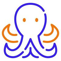 pulpo icono ilustración para web, aplicación, infografía, etc vector