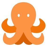 pulpo icono ilustración para web, aplicación, infografía, etc vector