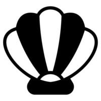 Seashell icon illustration for web, app, infographic, etc vector