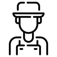 Farmer icon illustration for web, app, infographic, etc vector