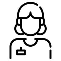 Journalist icon illustration for web, app, infographic, etc vector