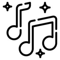 música icono ilustración para web, aplicación, infografía, etc vector