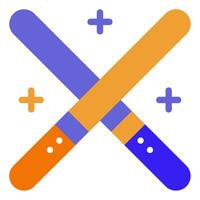 Glow Sticks icon illustration for web, app, infographic, etc vector