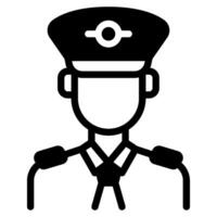 piloto icono ilustración para web, aplicación, infografía, etc vector