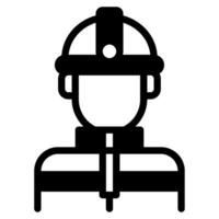 Firefighter icon illustration for web, app, infographic, etc vector