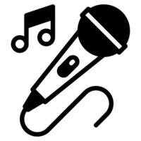 Karaoke icon illustration for web, app, infographic, etc vector