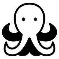 pulpo icono ilustración para web, aplicación, infografía, etc vector