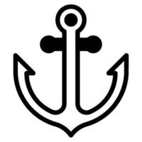 Anchor icon illustration for web, app, infographic, etc vector