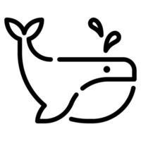 ballenas icono ilustración para web, aplicación, infografía, etc vector