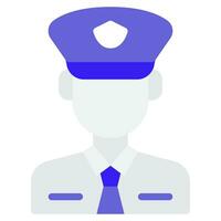 policía icono ilustración para web, aplicación, infografía, etc vector