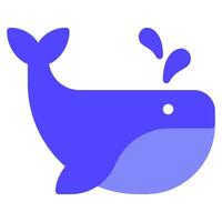 ballenas icono ilustración para web, aplicación, infografía, etc vector