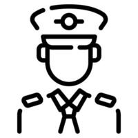 piloto icono ilustración para web, aplicación, infografía, etc vector