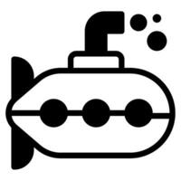 submarino icono ilustración para web, aplicación, infografía, etc vector