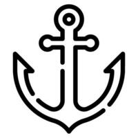 Anchor icon illustration for web, app, infographic, etc vector