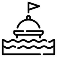 Buoy icon illustration for web, app, infographic, etc vector