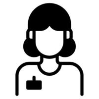 Journalist icon illustration for web, app, infographic, etc vector