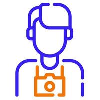 Photographer icon illustration for web, app, infographic, etc vector