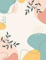 background with beautiful.background for design. Colorful background with tropical plants vector