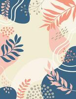 background with beautiful.background for design. Colorful background with tropical plants vector