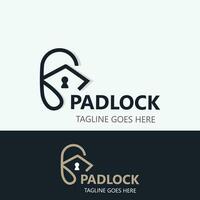 Lock House secure logo design, smart key home property, business vector  template