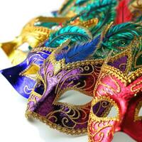 AI generated Mardi Gras Carnival Colorful Feathers and Masks in a Festive Celebration Cultural Extravaganza, Ornate Creating a Joyous, Festive Traditional Bring Life to a Holiday Celebration photo