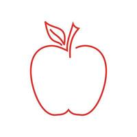 manzana logo diseño concepto vector