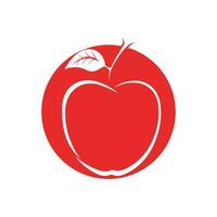 simple apple vector image