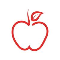 manzana logo diseño concepto vector