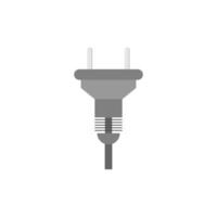 electric plug flat design vector illustration. Wire plug and socket. Concept of connection, disconnection, electricity. Vector illustration in flat style
