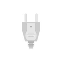 electric plug flat design vector illustration. Wire plug and socket. Concept of connection, disconnection, electricity. Vector illustration in flat style