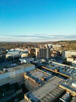 Beautiful High angle View of Central Luton City of England UK. December 1st, 2023 photo