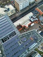 Beautiful High angle View of Central Luton City of England UK. December 1st, 2023 photo