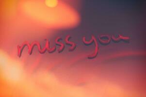 Miss you background photo