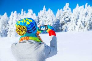 fotografiando invierno naturaleza foto