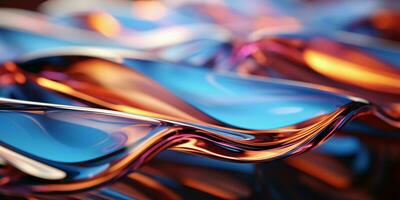 AI generated Abstract and Colorful Glass Background. Generative AI photo