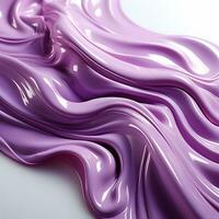 AI generated Abstract Purple Wavy Liquid Background. Generative Ai photo