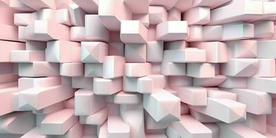 AI generated 3D Embossed Abstract Pink Background. Generative AI photo