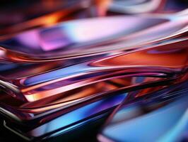 AI generated Abstract and Colorful Glass Background. Generative AI photo
