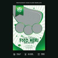 Professional Restaurant Food Flyer Template. vector