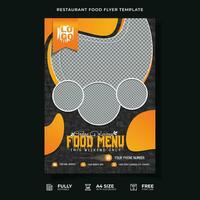 Professional Restaurant Food Flyer Template. vector