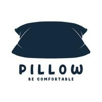 Simple Soft Pillow logo template design vector illustration