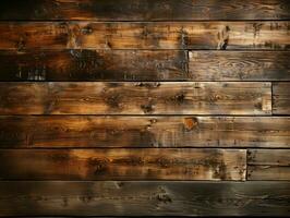 AI generated Wooden Board Background. Wood Texture and Surface Background. Generative AI photo